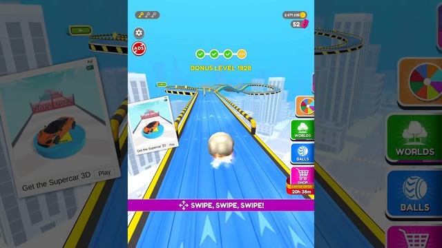 Going Balls: Portal Run vs Epic Race10 vs bonus level - Gameplay NEW UPDATE GAME LEVEL 1826 смотреть онлайн