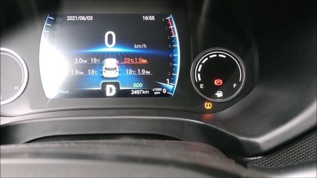 CHERY TIGGO 4. ОШИБКА ДАТЧИКА ДАВЛЕНИЯ в шинах. смотреть онлайн