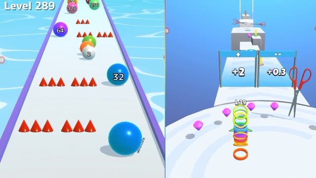 Ball Run Infinity 2048 vs Slinky Hop (Big Update) Gameplay Part #11 смотреть онлайн