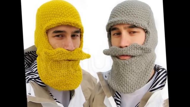 Вязаные шапки Мужские модные шапки смотреть онлайн
