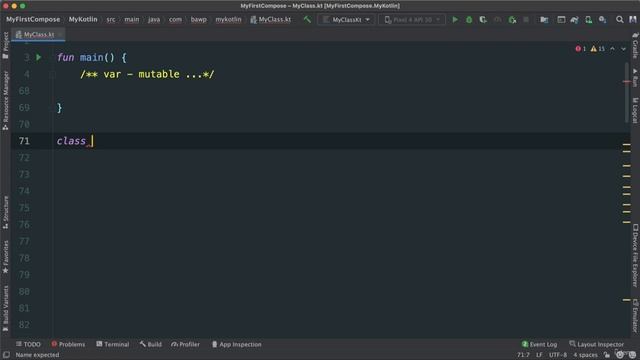 051 Kotlin - Intermediate OOP Concepts Introduction to OOP - Create First Class смотреть онлайн