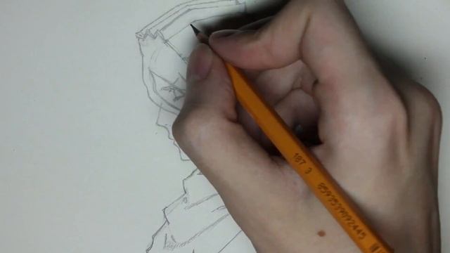 Рисуем Кучики Бьякуя | Kuchiki Byakuya Fast Drawing