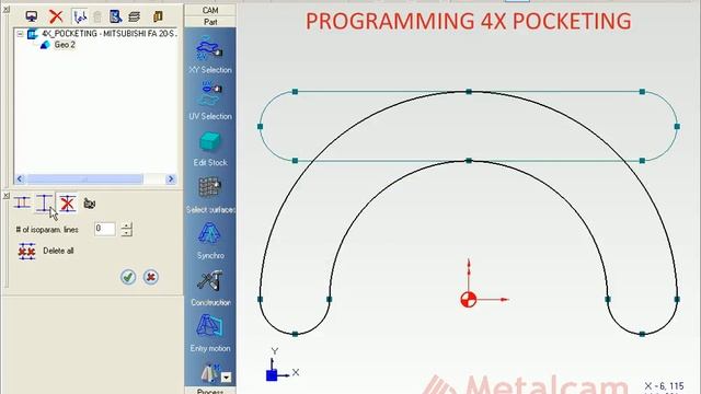 Fikus VisualCAM 4 AXIS POCKETING for MITSUBISHI FA 20 S Advance смотреть онлайн