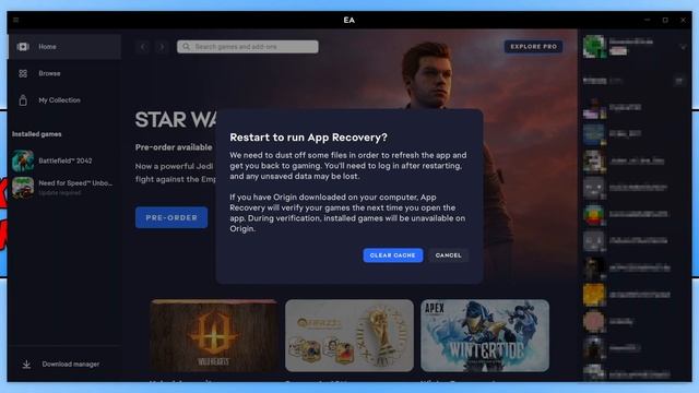 Clear EA App Cache Files смотреть онлайн