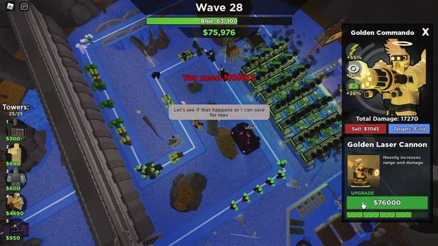 Golden Towers+Support Only (Tower Battles) смотреть онлайн
