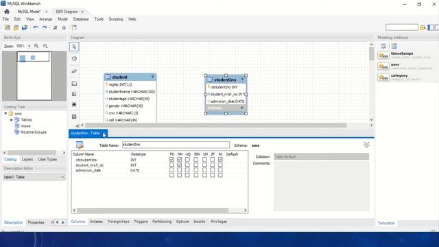 1 to 1 Relationship Practical Work in Mysql WorkBench смотреть онлайн