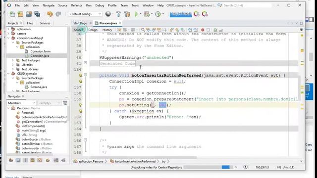 Insertar registro desde Java hacia la base de datos смотреть онлайн