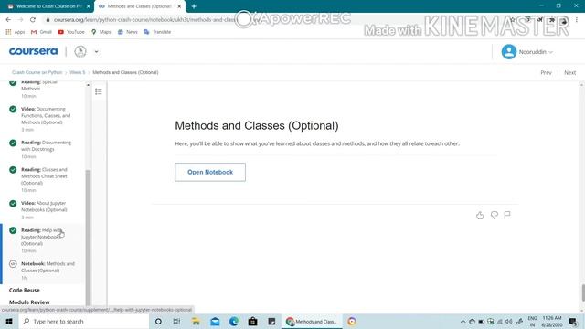 Coursera:How to learn crash course on python! Crash course on python 5th week! 5th week answer смотреть онлайн