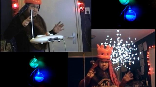 "We Three Kings" on a Theremin and 2 Thereminis ;-) смотреть онлайн