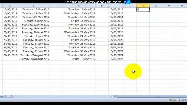 How To Build Any Date Sequence In Excel смотреть онлайн