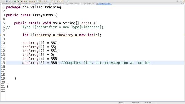 09 Working with Arrays in Java смотреть онлайн