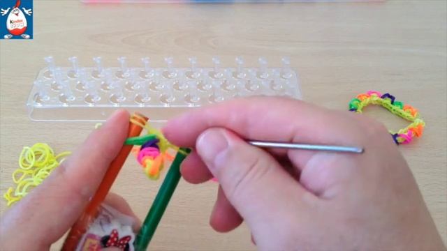 Как плести браслет из резинок узор "Крестиком". DIY Bracelets!! смотреть онлайн