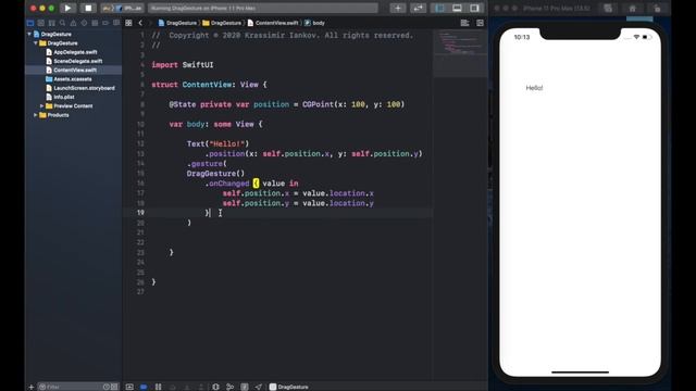 Drag Gesture | SwiftUI in 5 minutes | 2020 смотреть онлайн