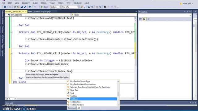 VB.NET ListBox - How To Add, Edit, Remove From Listbox Using Visual Basic .Net [ with source code ] смотреть онлайн