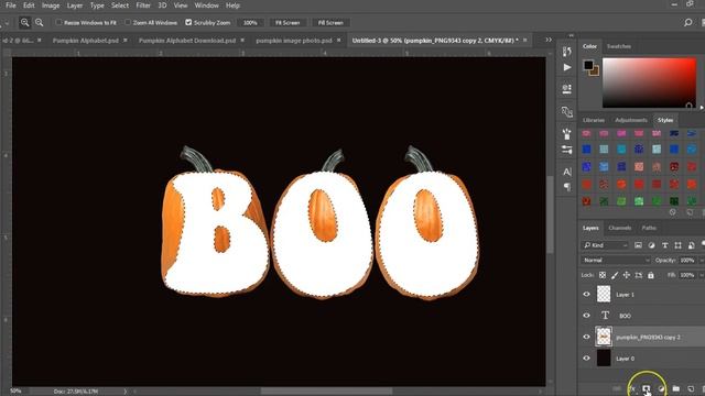 Pumpkin Photoshop Text Effect Fall & Halloween смотреть онлайн
