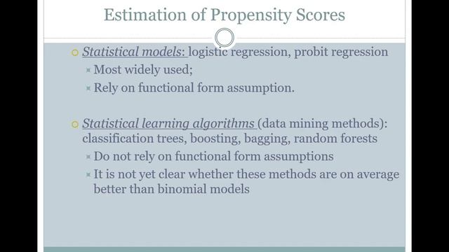 Overview of Propensity Score Estimation смотреть онлайн