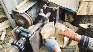 Электро дровокол своими руками реально крутая штука колка дров отдыхая)