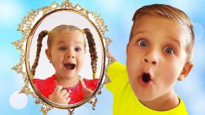 Magic Mirror grants wishes of Diana and Roma Kids pretend play video