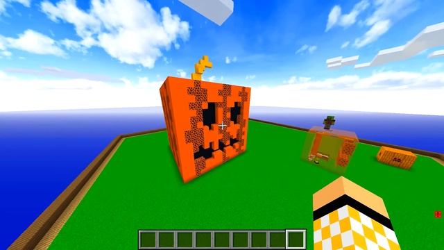 НУБ И ПРО СТРОЯТ ДОМ В ТЫКВЕ НА ХЭЛЛОУИН ЗА $1.000.000 VS ДОМ ЗА $1! БИТВА НУБ ПРОТИВ ПРО МАЙНКРАФТ смотреть онлайн