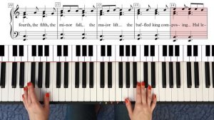 Разбираем АЛЛИЛУЙЯ на ФОРТЕПИАНО и учимся играть мелодию АККОРДАМИ