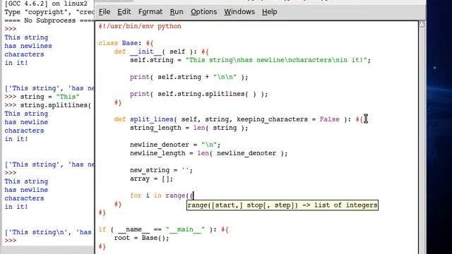 Python 66 String Split Lines смотреть онлайн