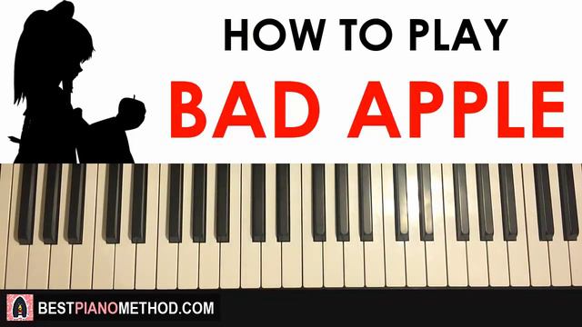 HOW TO PLAY - Touhou - Bad Apple (Piano Tutorial Lesson) смотреть онлайн