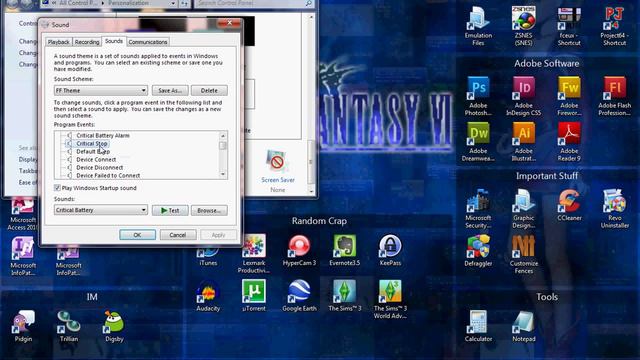 Final Fantasy Windows 7 Theme смотреть онлайн