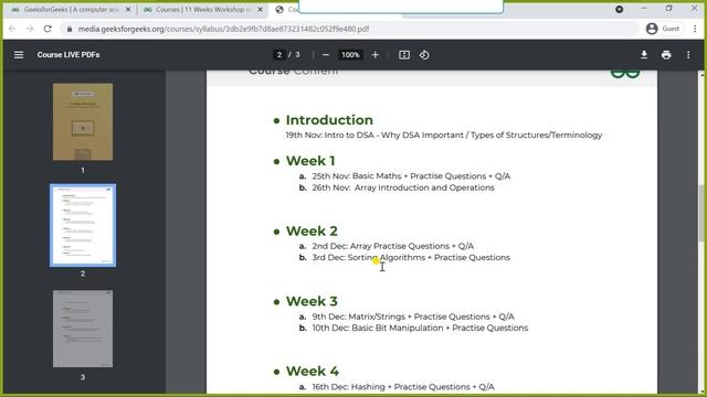 GeeksforGeeks Free DSA Course With Certificate| Data Structure & Algorithm | Learn DSA & Get Place смотреть онлайн