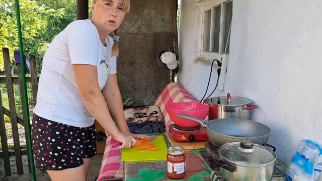 УРА! Теперь у нас есть газ! Обзор летней кухни, Гениальное блюдо на ужин! смотреть онлайн