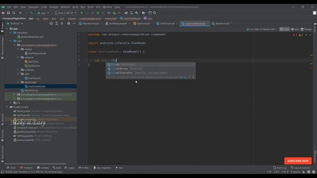 How to implement List Pagination in Jetpack Compose | Android | Kotlin | Make it Easy смотреть онлайн