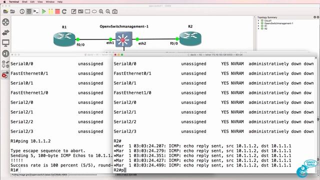 GNS3 Talks: Docker, Open vSwitch, SDN and OpenFlow Part 3: GNS3 Switching Part 9 смотреть онлайн