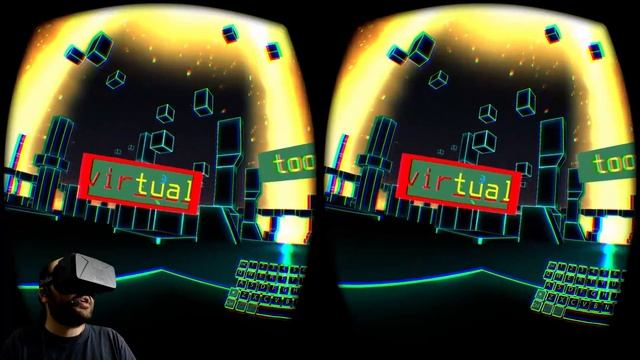 Oculus Rift DK2 - VR Typing Trainer смотреть онлайн
