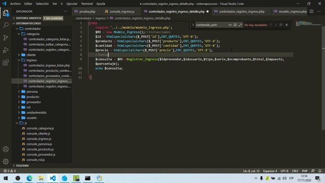 47. Creando un sistema compra y venta PHP + AJAX - Mantenimiento Ingreso Producto (Registro parte4) смотреть онлайн