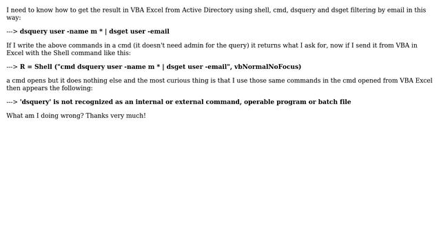 DevOps & SysAdmins: Active directory from VBA Excel 2016 смотреть онлайн
