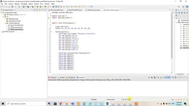 Layout: Grid Layout and Flow Layout in Java Graphical User Interface (GUI) смотреть онлайн