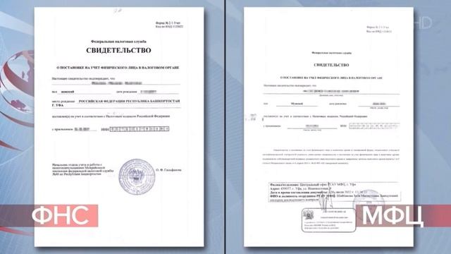 МФЦ Башкортостана и ФНС России и приступили к оформлению ИНН в новом формате (сюжет 1 канала)