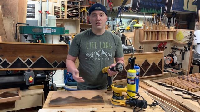 Easy Wood Mountain Art with Fire: Mountain Wall Art DIY смотреть онлайн