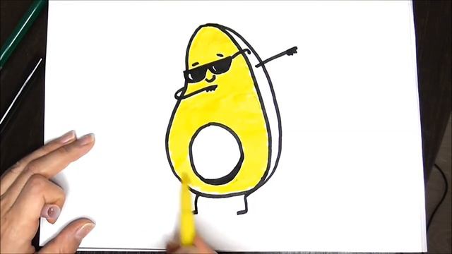 How to Draw a Cool Avocado Dabbing смотреть онлайн
