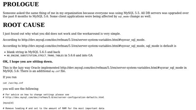 Databases: Set sql_mode "blank" after upgrading to MySQL 5.6 (2 Solutions!!) смотреть онлайн
