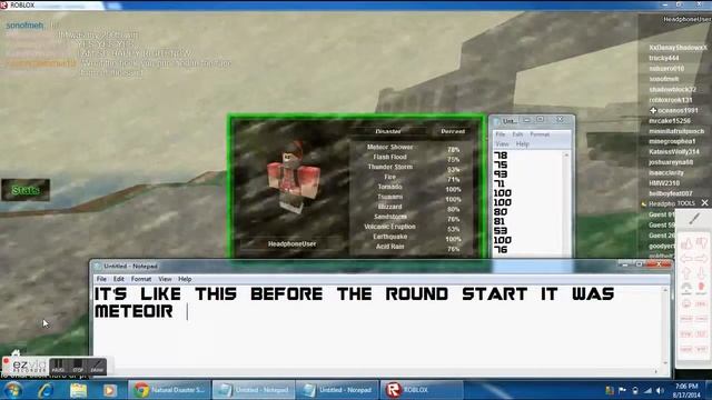 How to predict the disaster in Natural Disaster Survival in Roblox смотреть онлайн