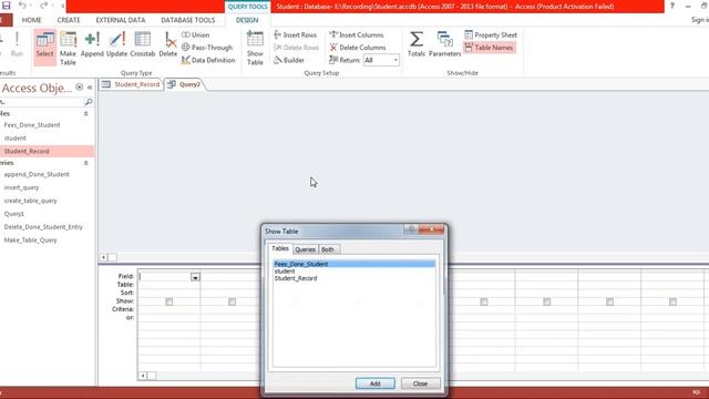 sql query in ms access | create table, select, insert, update, delete using sql query in ms access смотреть онлайн