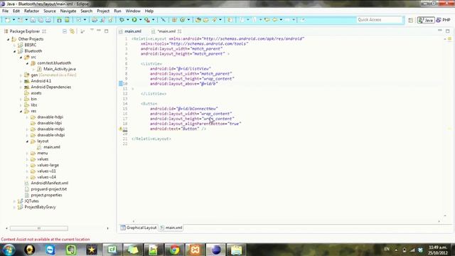 Android development Tutorial Bluetooth - 1 смотреть онлайн