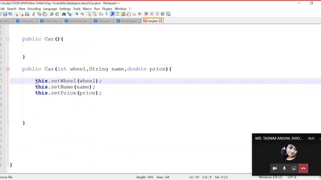 Java Tutorial(discussion) class,object,constructor ,encapsulation(set,get) смотреть онлайн