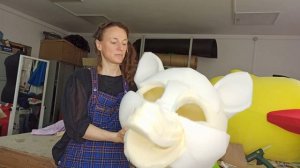 Ростовые куклы своими руками  /  Основа головы ростовой куклы Лисëнок / Ростовые куклы Анастасия