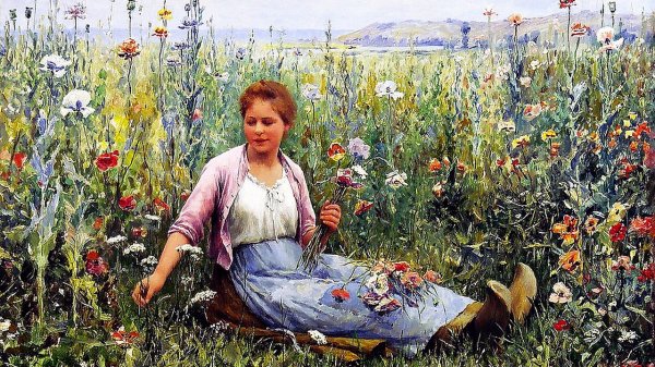 Красочные будни сельской жизни. – Художник Даниэль Риджуэй Найт • «exZotikA»