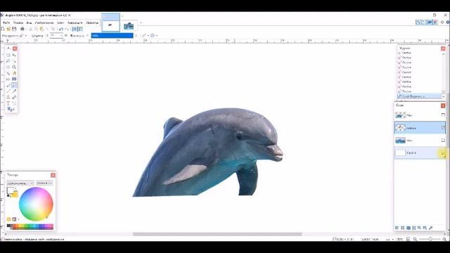 рисуем 3д дельфина смотреть онлайн