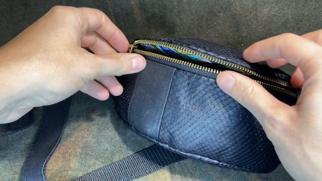 ПОЯСНАЯ СУМКА ИЗ КОЖИ ПИТОНА. Goabag смотреть онлайн