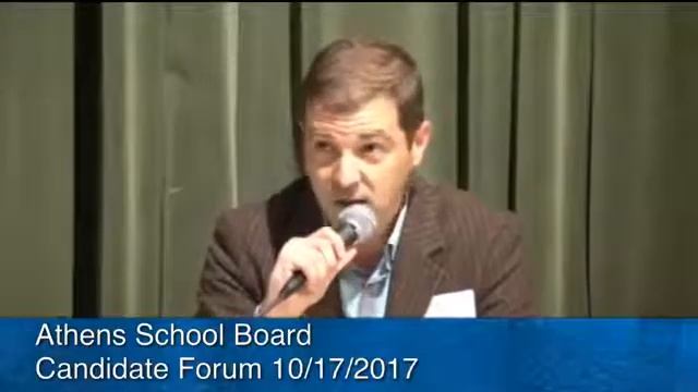 Athens School Board Candidate Forum 10/17/2017 смотреть онлайн