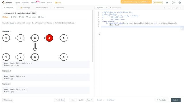 19. Remove Nth Node From End of List | Day 5/14 Days Study Plan To Crack Algo | LeetCode смотреть онлайн