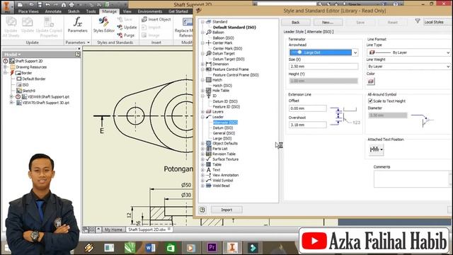 Hal-Hal Penting Dalam Pemberian Ukuran Gambar Kerja – Tutorial Autodesk Inventor смотреть онлайн